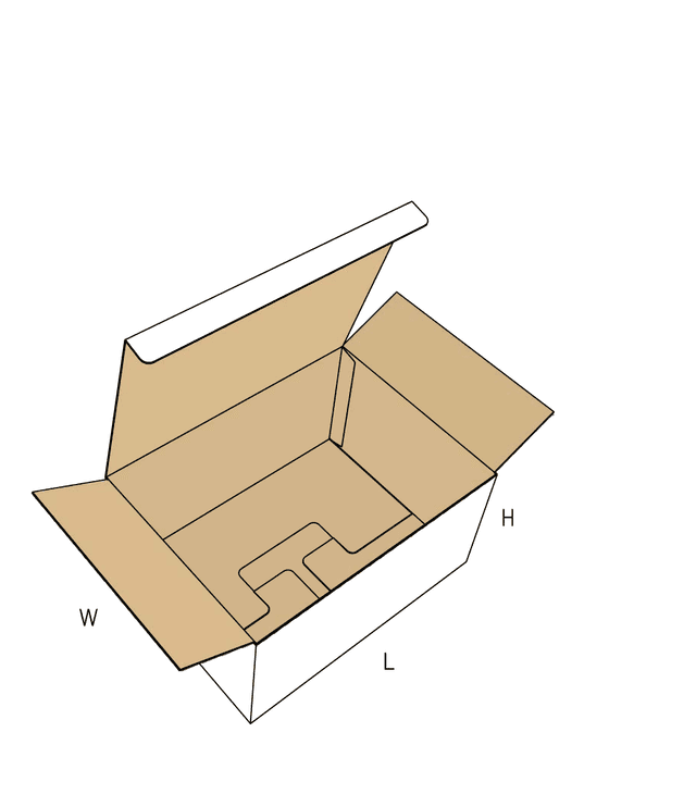 Full-overlap corrugated shipping carton