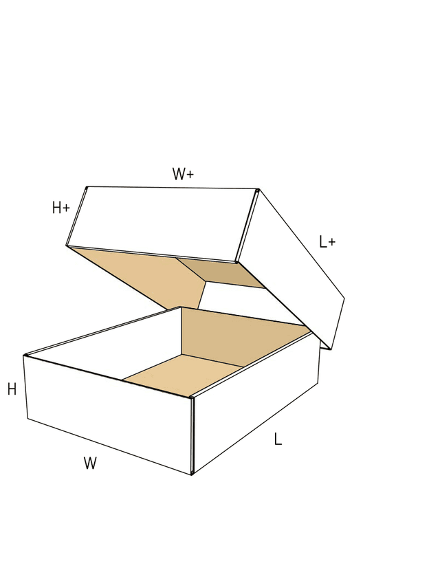 Corrugated telescoping tray and cover