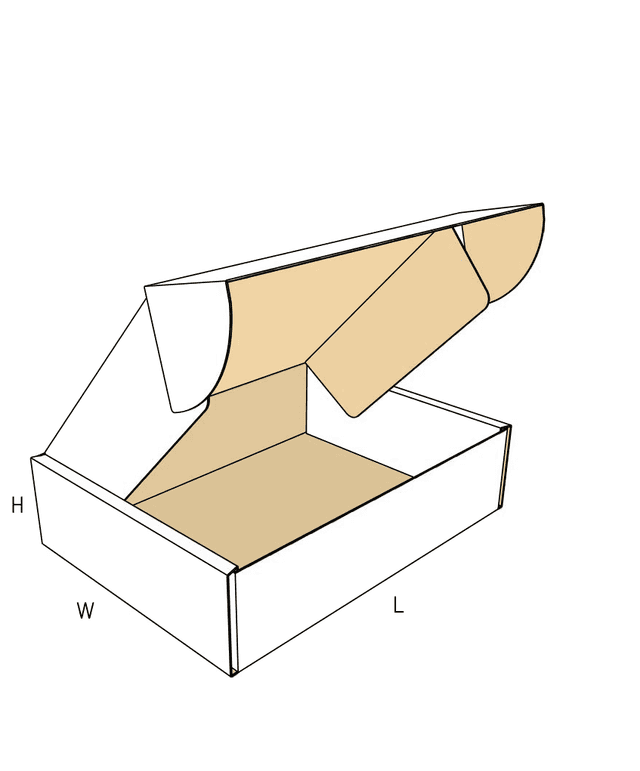 Corrugated folded tray and mailer structure