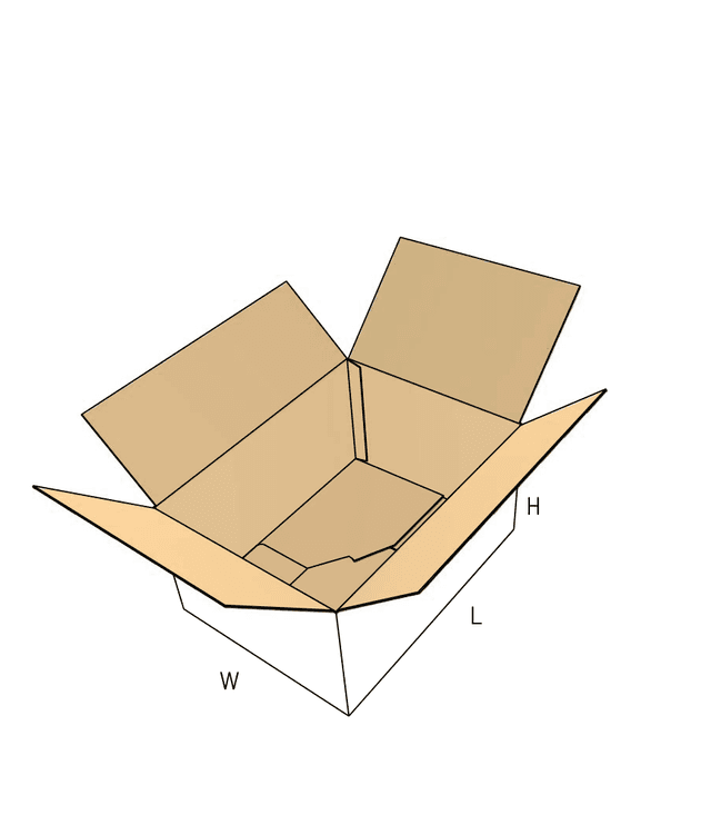 Pre-glued corrugated box for faster packing
