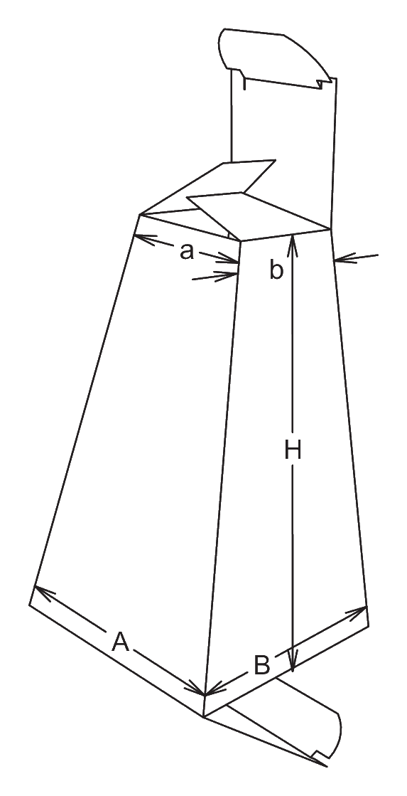 Shaped paperboard folding carton