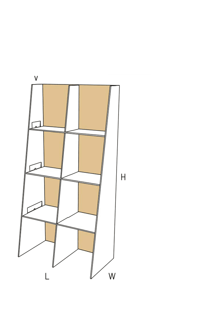 Corrugated retail display rack