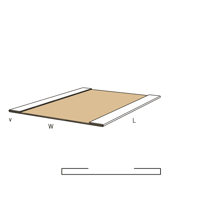 Corrugated shock absorber pad