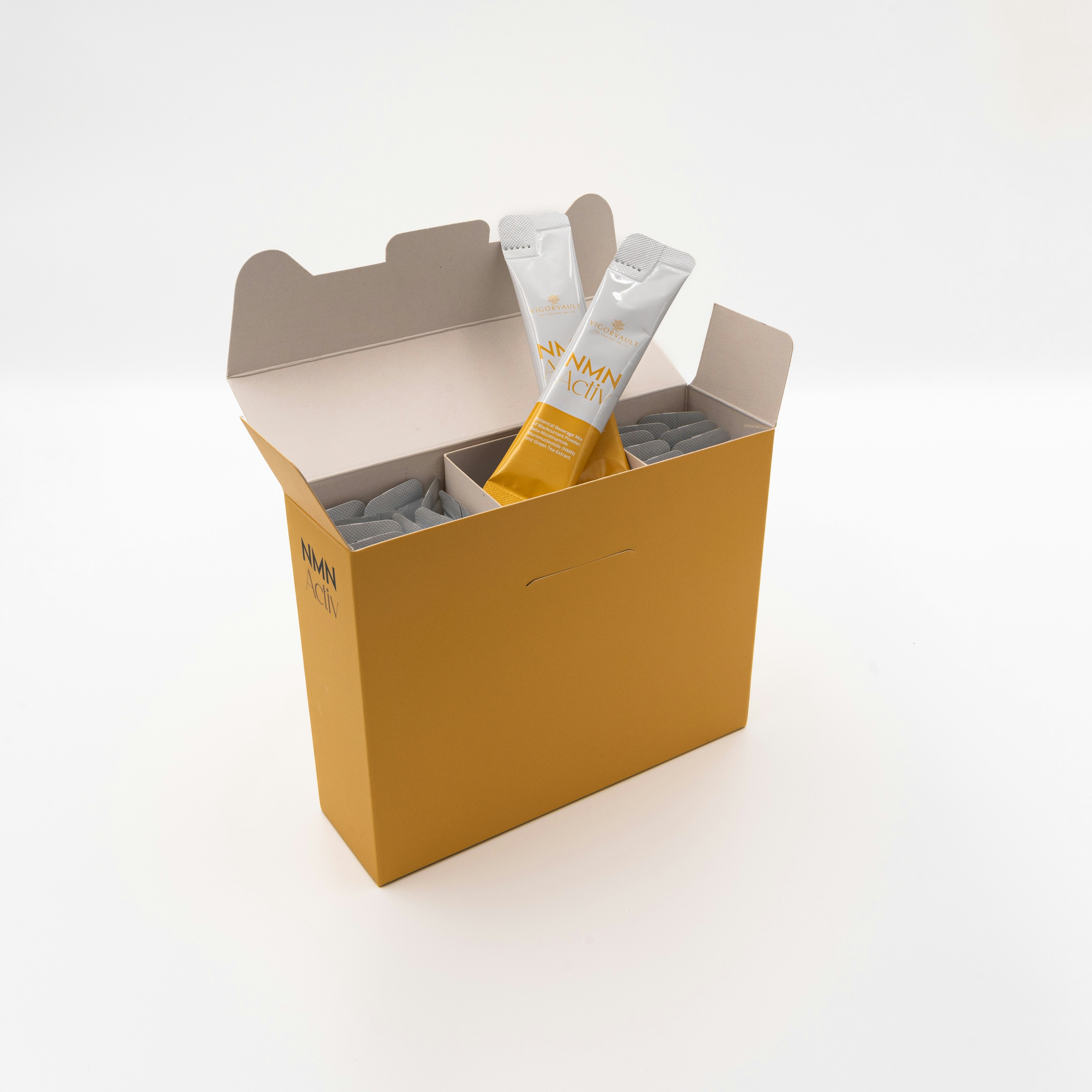 Open printed folding carton with paperboard dividers